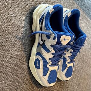 Nike blue and cream sneakers